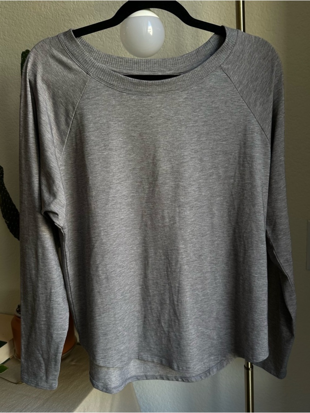 Athleta Grey Longsleeve Top